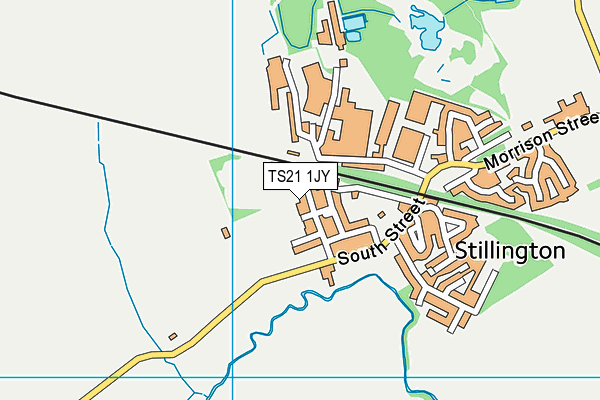 TS21 1JY map - OS VectorMap District (Ordnance Survey) TS21 1JY map - OS VectorMap District (Ordnance Survey)