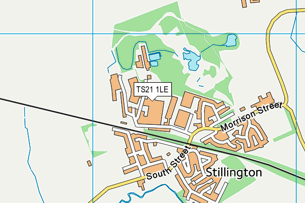 TS21 1LE map - OS VectorMap District (Ordnance Survey) TS21 1LE map - OS VectorMap District (Ordnance Survey)