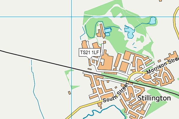 TS21 1LF map - OS VectorMap District (Ordnance Survey) TS21 1LF map - OS VectorMap District (Ordnance Survey)
