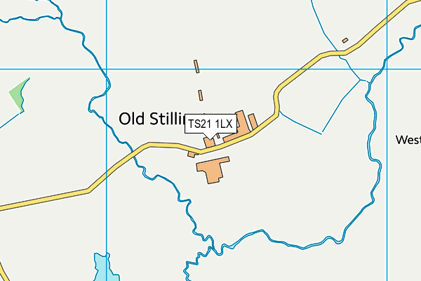 TS21 1LX map - OS VectorMap District (Ordnance Survey) TS21 1LX map - OS VectorMap District (Ordnance Survey)