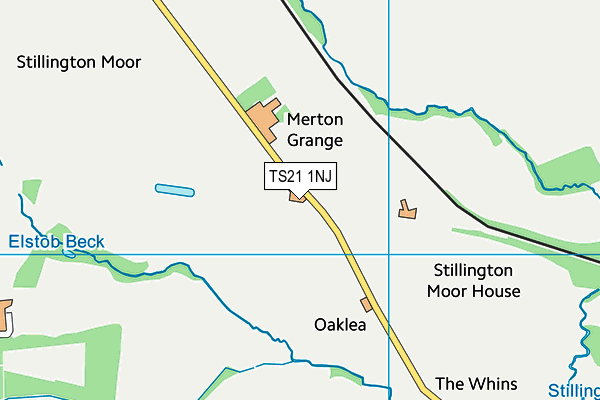 TS21 1NJ map - OS VectorMap District (Ordnance Survey) TS21 1NJ map - OS VectorMap District (Ordnance Survey)