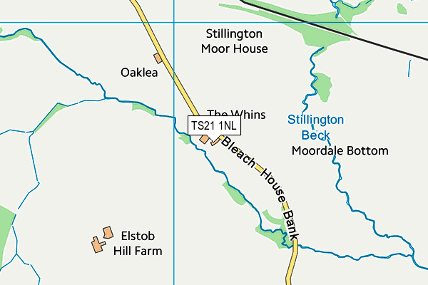 TS21 1NL map - OS VectorMap District (Ordnance Survey) TS21 1NL map - OS VectorMap District (Ordnance Survey)
