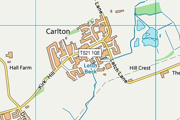 TS21 1QE map - OS VectorMap District (Ordnance Survey) TS21 1QE map - OS VectorMap District (Ordnance Survey)