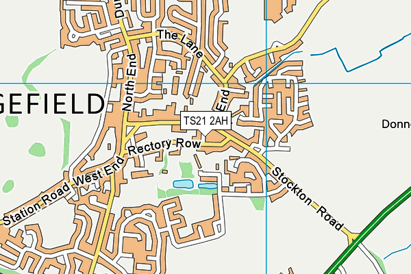 TS21 2AH map - OS VectorMap District (Ordnance Survey) TS21 2AH map - OS VectorMap District (Ordnance Survey)