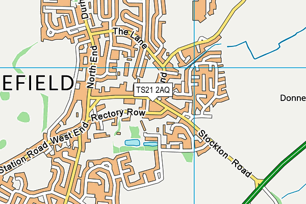 TS21 2AQ map - OS VectorMap District (Ordnance Survey) TS21 2AQ map - OS VectorMap District (Ordnance Survey)