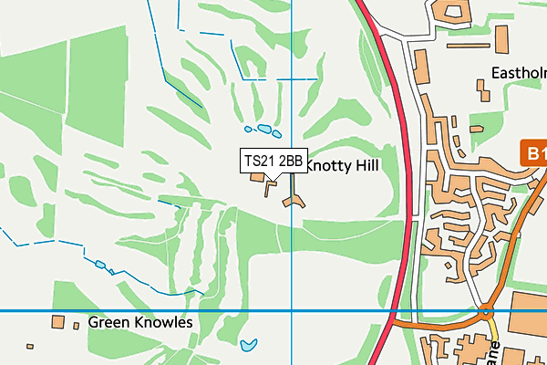 TS21 2BB map - OS VectorMap District (Ordnance Survey) TS21 2BB map - OS VectorMap District (Ordnance Survey)