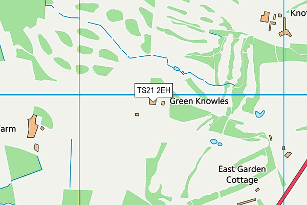 TS21 2EH map - OS VectorMap District (Ordnance Survey) TS21 2EH map - OS VectorMap District (Ordnance Survey)