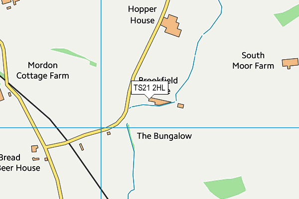 TS21 2HL map - OS VectorMap District (Ordnance Survey) TS21 2HL map - OS VectorMap District (Ordnance Survey)
