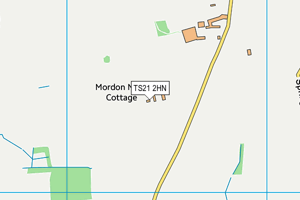 TS21 2HN map - OS VectorMap District (Ordnance Survey) TS21 2HN map - OS VectorMap District (Ordnance Survey)