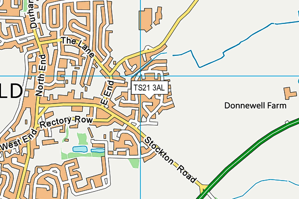 TS21 3AL map - OS VectorMap District (Ordnance Survey) TS21 3AL map - OS VectorMap District (Ordnance Survey)