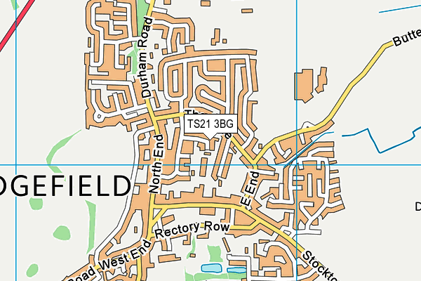 TS21 3BG map - OS VectorMap District (Ordnance Survey) TS21 3BG map - OS VectorMap District (Ordnance Survey)