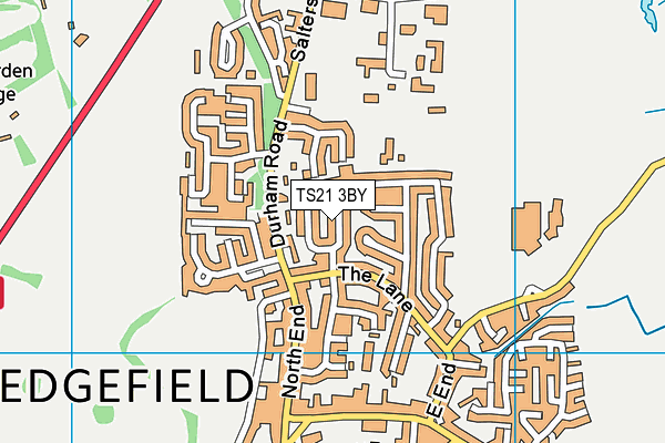 TS21 3BY map - OS VectorMap District (Ordnance Survey) TS21 3BY map - OS VectorMap District (Ordnance Survey)