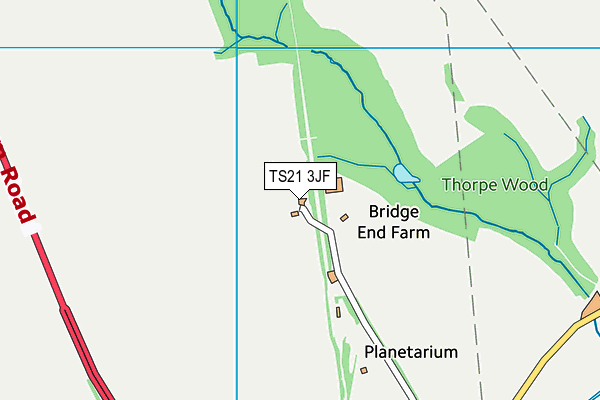 TS21 3JF map - OS VectorMap District (Ordnance Survey) TS21 3JF map - OS VectorMap District (Ordnance Survey)