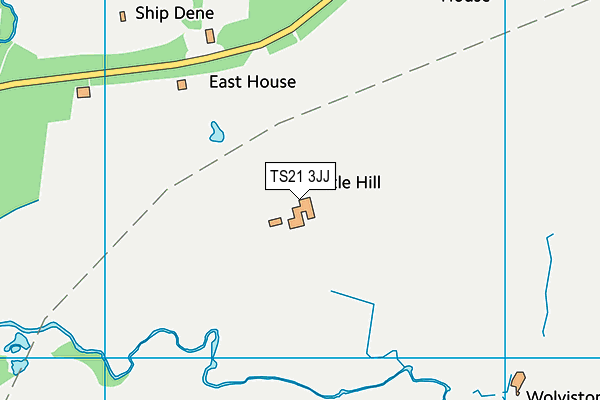 TS21 3JJ map - OS VectorMap District (Ordnance Survey) TS21 3JJ map - OS VectorMap District (Ordnance Survey)