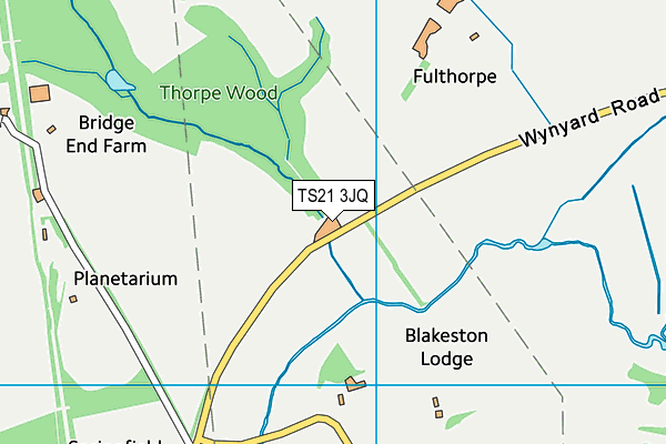 TS21 3JQ map - OS VectorMap District (Ordnance Survey) TS21 3JQ map - OS VectorMap District (Ordnance Survey)