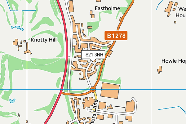 TS21 3NH map - OS VectorMap District (Ordnance Survey) TS21 3NH map - OS VectorMap District (Ordnance Survey)
