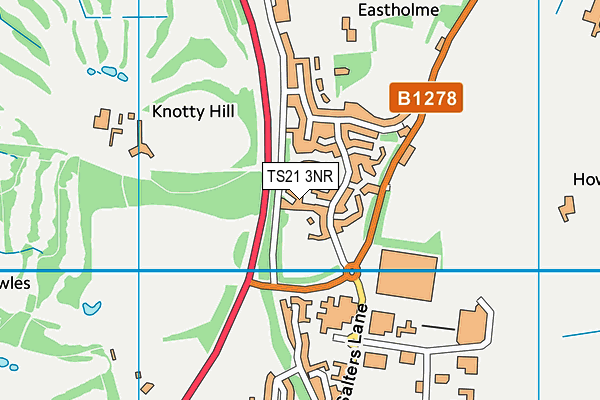 TS21 3NR map - OS VectorMap District (Ordnance Survey)