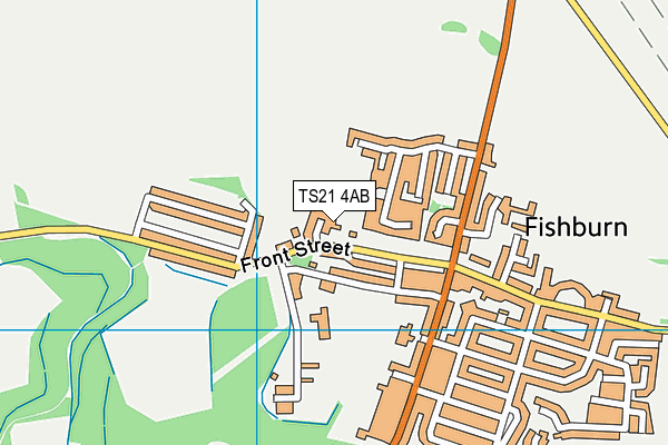 TS21 4AB map - OS VectorMap District (Ordnance Survey) TS21 4AB map - OS VectorMap District (Ordnance Survey)