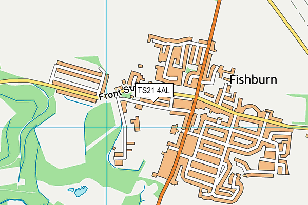 TS21 4AL map - OS VectorMap District (Ordnance Survey) TS21 4AL map - OS VectorMap District (Ordnance Survey)