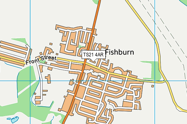 TS21 4AR map - OS VectorMap District (Ordnance Survey) TS21 4AR map - OS VectorMap District (Ordnance Survey)
