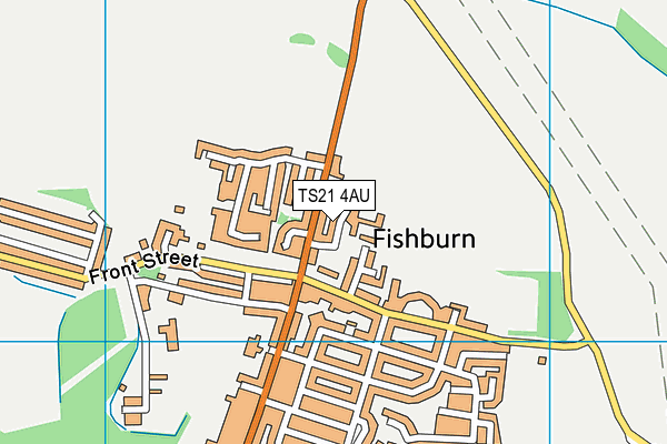 TS21 4AU map - OS VectorMap District (Ordnance Survey)