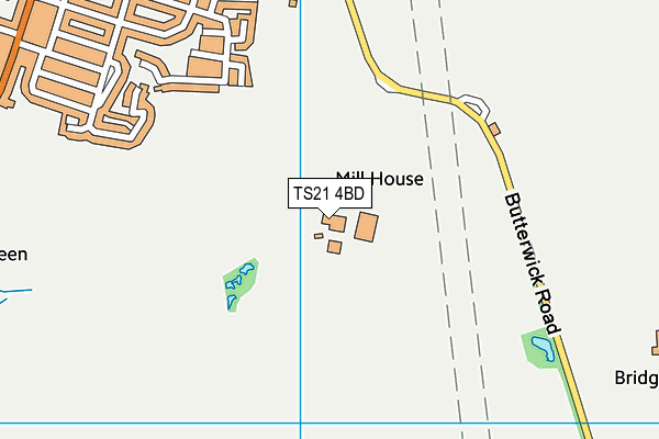 TS21 4BD map - OS VectorMap District (Ordnance Survey)
