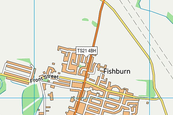 TS21 4BH map - OS VectorMap District (Ordnance Survey) TS21 4BH map - OS VectorMap District (Ordnance Survey)