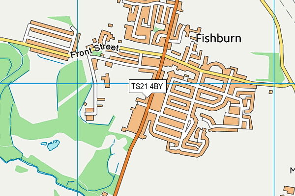 TS21 4BY map - OS VectorMap District (Ordnance Survey) TS21 4BY map - OS VectorMap District (Ordnance Survey)