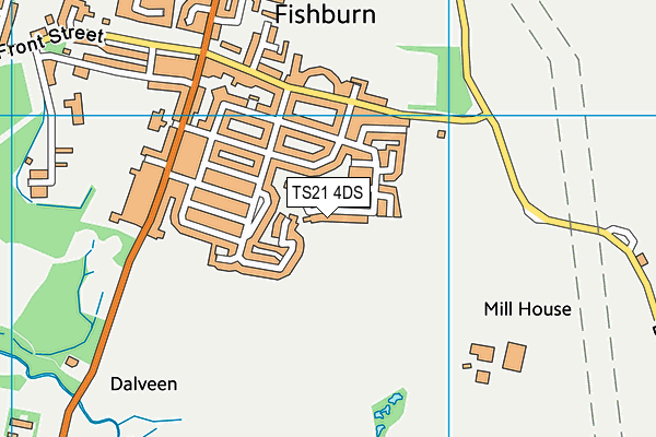 TS21 4DS map - OS VectorMap District (Ordnance Survey) TS21 4DS map - OS VectorMap District (Ordnance Survey)