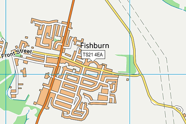 TS21 4EA map - OS VectorMap District (Ordnance Survey) TS21 4EA map - OS VectorMap District (Ordnance Survey)