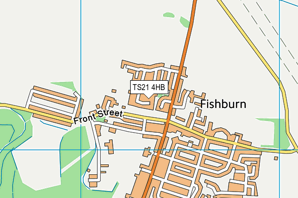 TS21 4HB map - OS VectorMap District (Ordnance Survey) TS21 4HB map - OS VectorMap District (Ordnance Survey)