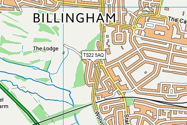 TS22 5AQ map - OS VectorMap District (Ordnance Survey) TS22 5AQ map - OS VectorMap District (Ordnance Survey)