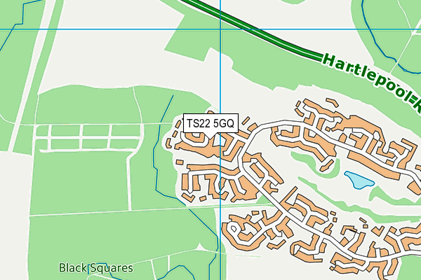 TS22 5GQ map - OS VectorMap District (Ordnance Survey)