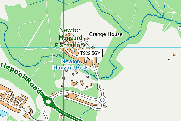 TS22 5GY map - OS VectorMap District (Ordnance Survey) TS22 5GY map - OS VectorMap District (Ordnance Survey)