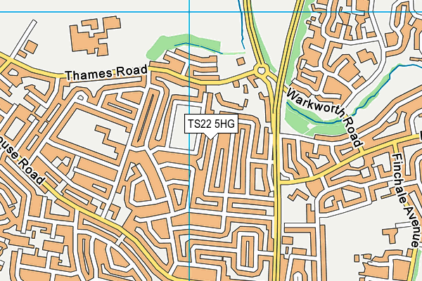 TS22 5HG map - OS VectorMap District (Ordnance Survey) TS22 5HG map - OS VectorMap District (Ordnance Survey)