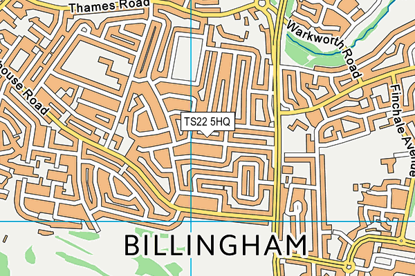 TS22 5HQ map - OS VectorMap District (Ordnance Survey) TS22 5HQ map - OS VectorMap District (Ordnance Survey)