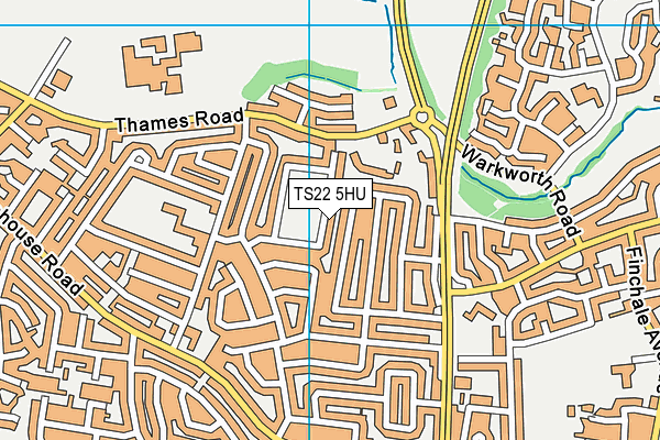 TS22 5HU map - OS VectorMap District (Ordnance Survey) TS22 5HU map - OS VectorMap District (Ordnance Survey)