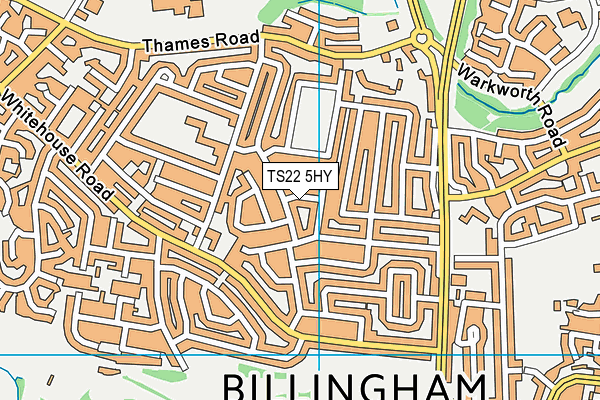 TS22 5HY map - OS VectorMap District (Ordnance Survey) TS22 5HY map - OS VectorMap District (Ordnance Survey)