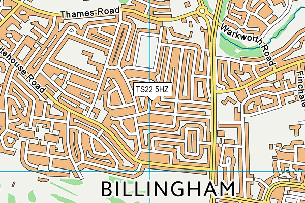 TS22 5HZ map - OS VectorMap District (Ordnance Survey) TS22 5HZ map - OS VectorMap District (Ordnance Survey)