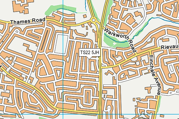 TS22 5JH map - OS VectorMap District (Ordnance Survey) TS22 5JH map - OS VectorMap District (Ordnance Survey)