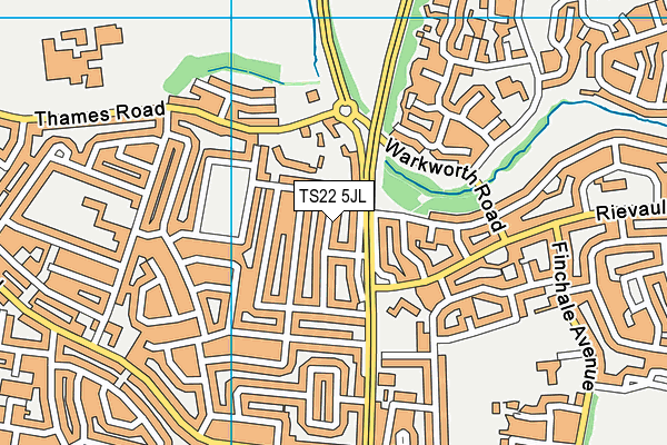 TS22 5JL map - OS VectorMap District (Ordnance Survey) TS22 5JL map - OS VectorMap District (Ordnance Survey)
