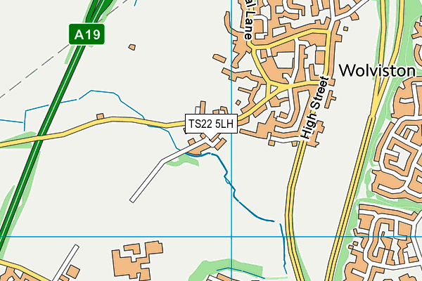 TS22 5LH map - OS VectorMap District (Ordnance Survey) TS22 5LH map - OS VectorMap District (Ordnance Survey)