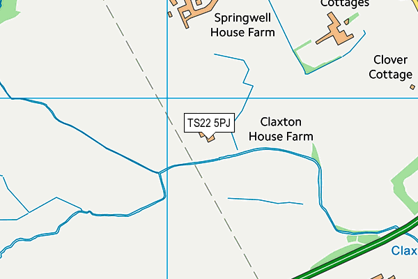 TS22 5PJ map - OS VectorMap District (Ordnance Survey) TS22 5PJ map - OS VectorMap District (Ordnance Survey)