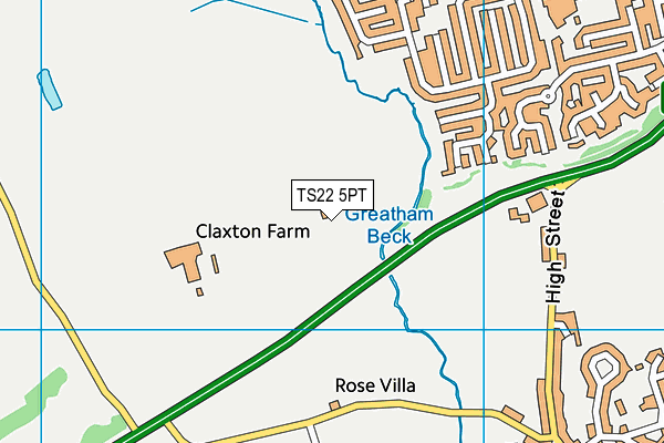 TS22 5PT map - OS VectorMap District (Ordnance Survey) TS22 5PT map - OS VectorMap District (Ordnance Survey)