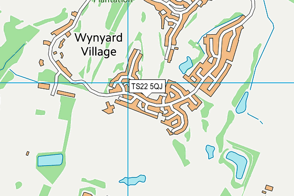 TS22 5QJ map - OS VectorMap District (Ordnance Survey) TS22 5QJ map - OS VectorMap District (Ordnance Survey)