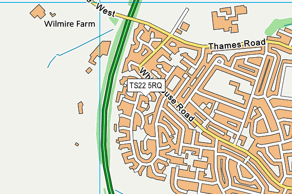 TS22 5RQ map - OS VectorMap District (Ordnance Survey) TS22 5RQ map - OS VectorMap District (Ordnance Survey)