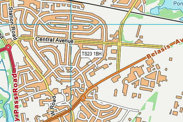 TS23 1BH map - OS VectorMap District (Ordnance Survey) TS23 1BH map - OS VectorMap District (Ordnance Survey)