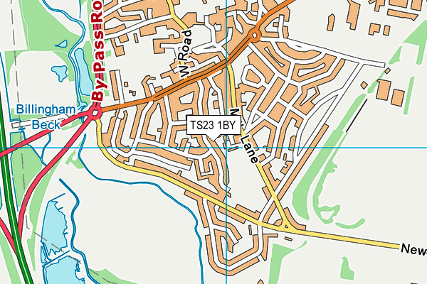 TS23 1BY map - OS VectorMap District (Ordnance Survey) TS23 1BY map - OS VectorMap District (Ordnance Survey)