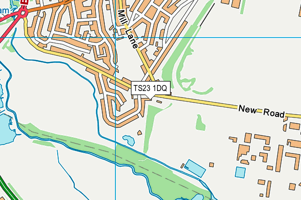 TS23 1DQ map - OS VectorMap District (Ordnance Survey) TS23 1DQ map - OS VectorMap District (Ordnance Survey)