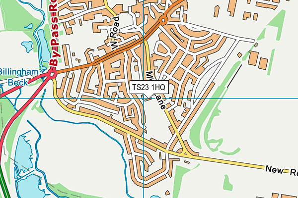 TS23 1HQ map - OS VectorMap District (Ordnance Survey) TS23 1HQ map - OS VectorMap District (Ordnance Survey)